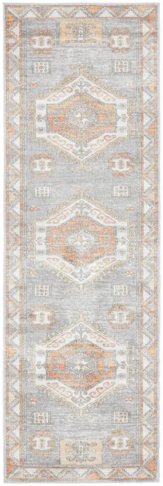 Milan Caitlen Grey Runner Rug RUG CULTURE