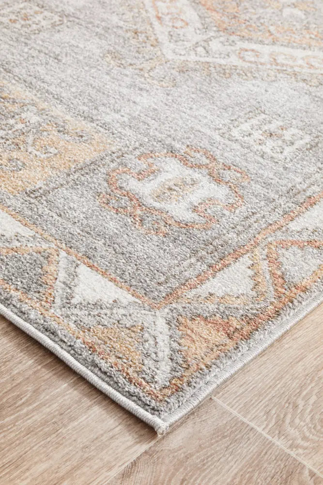 Milan Caitlen Grey Runner Rug RUG CULTURE