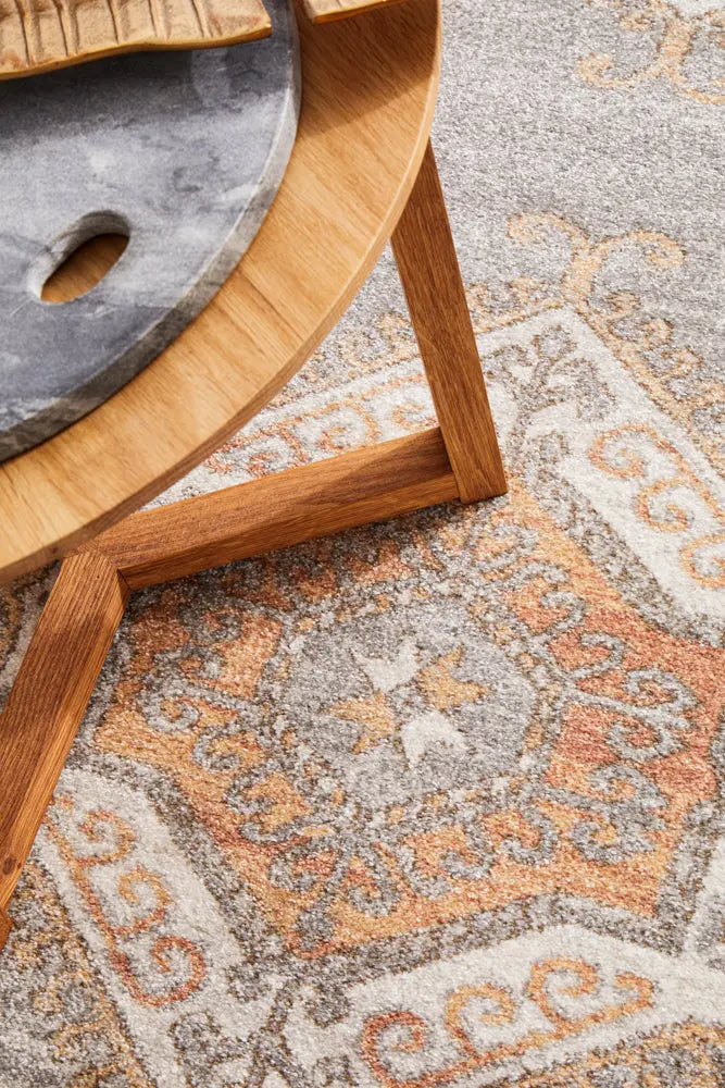 Milan Caitlen Grey Runner Rug RUG CULTURE