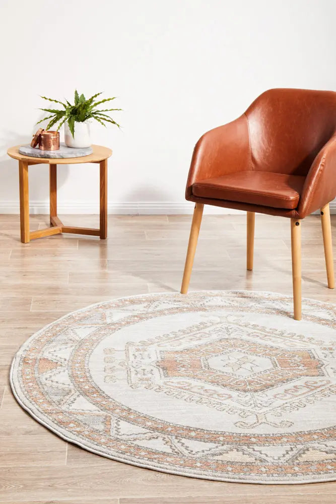 Milan Caitlen Natural Round Rug RUG CULTURE