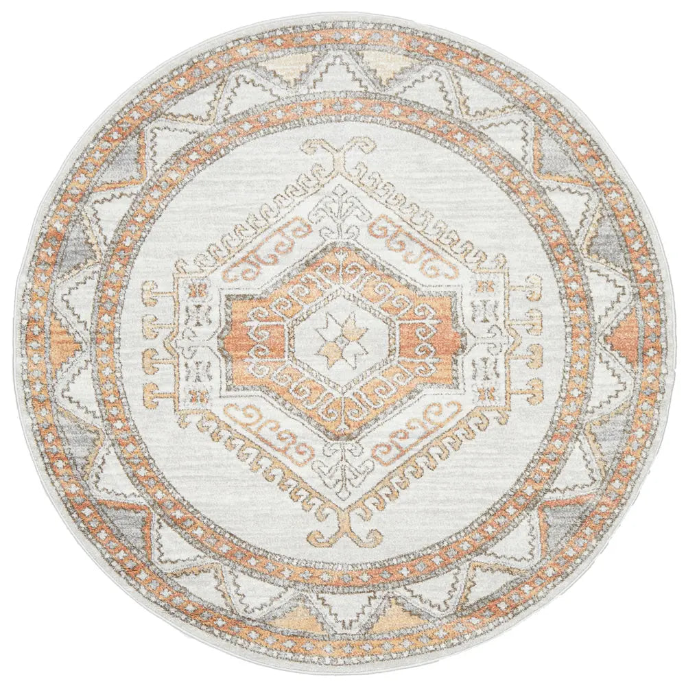 Milan Caitlen Natural Round Rug RUG CULTURE