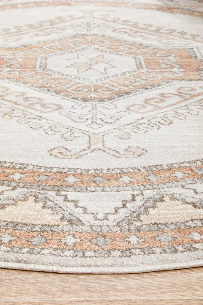 Milan Caitlen Natural Round Rug RUG CULTURE