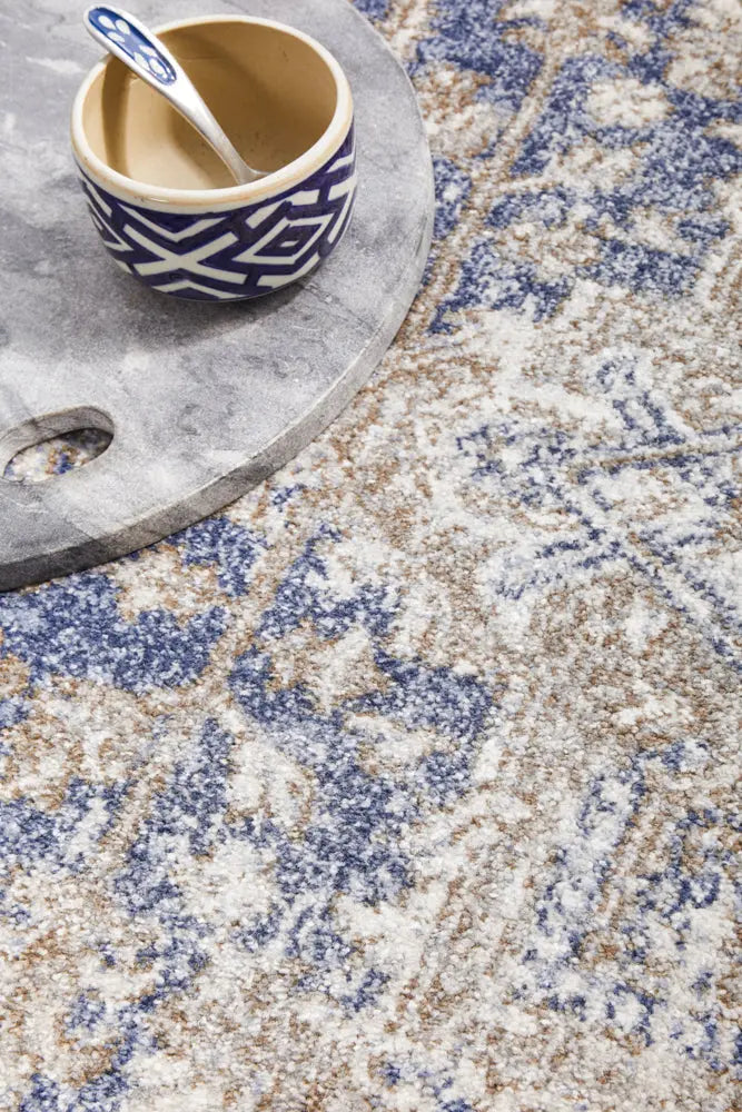 Milan Hugo Ocean Round Rug RUG CULTURE