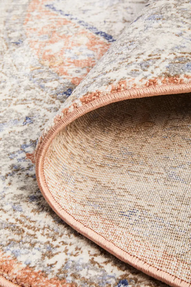 Milan Lorissa Peach Round Rug RUG CULTURE