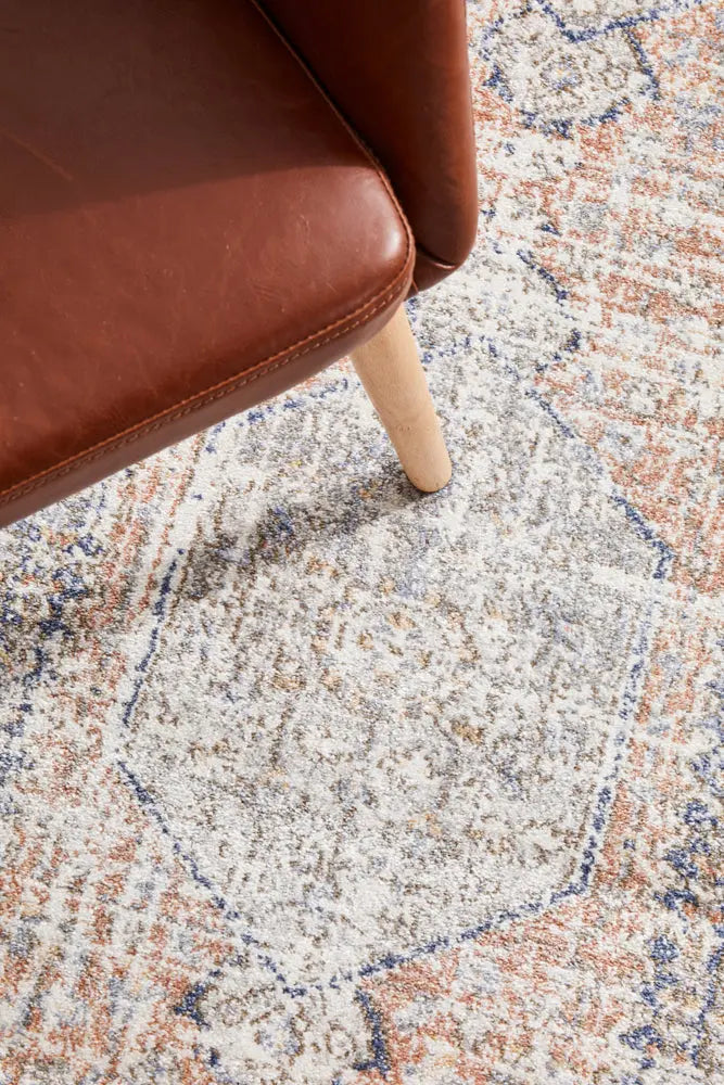 Milan Lorissa Peach Runner Rug RUG CULTURE