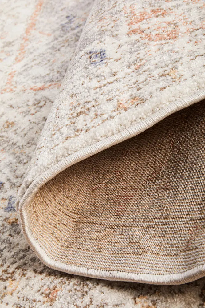 Milan Lorissa Silver Round Rug RUG CULTURE