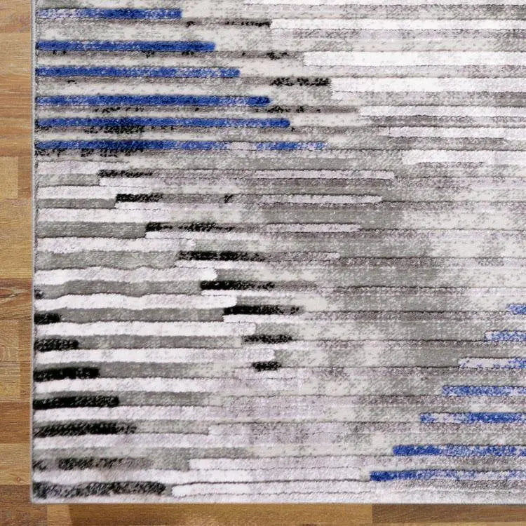 Montreal 8599 Blue Grid Rug Saray Rugs