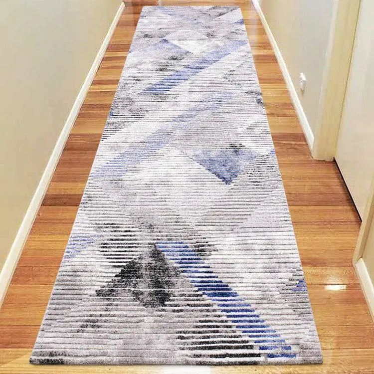 Montreal 8599 Blue Grid Rug Saray Rugs