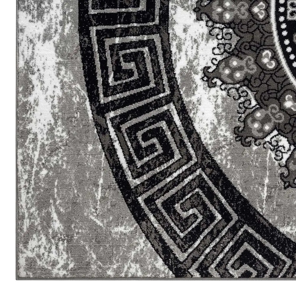 Oasis 2108 Grey Hallway Runner Saray Rugs