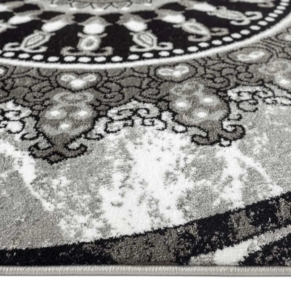 Oasis 2108 Grey Hallway Runner Saray Rugs
