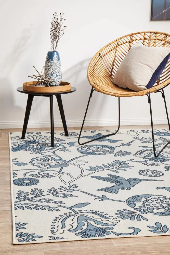 Outdoor Bird sea White Rug RUG CULTURE