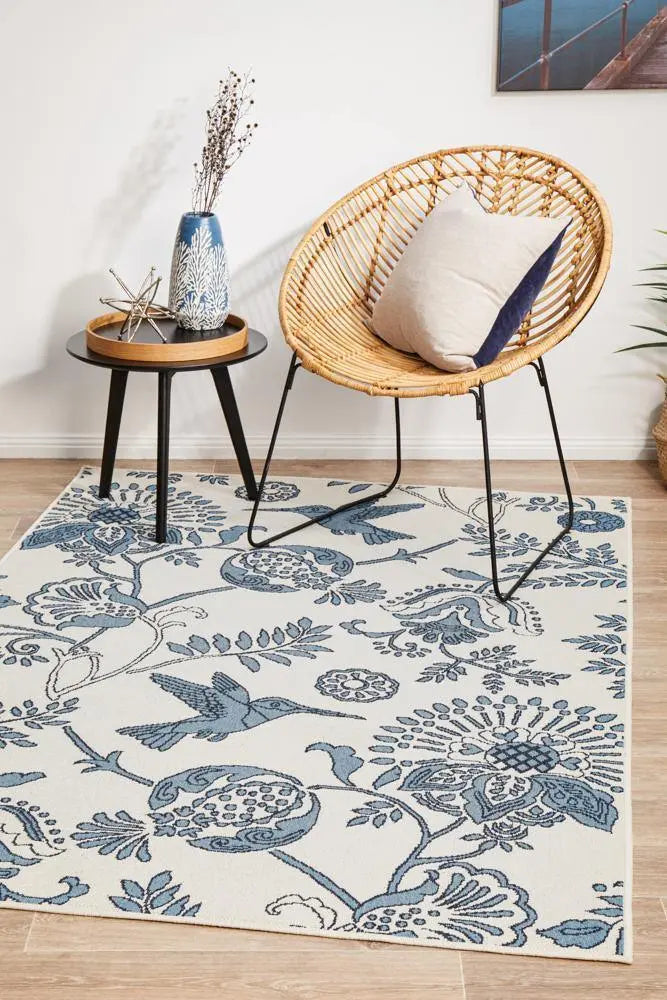 Outdoor Bird sea White Rug RUG CULTURE