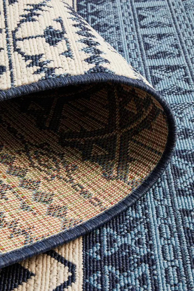 Outdoor Sea White Blue Rug RUG CULTURE