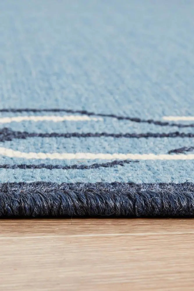 Outdoor Sea Blue Rug RUG CULTURE