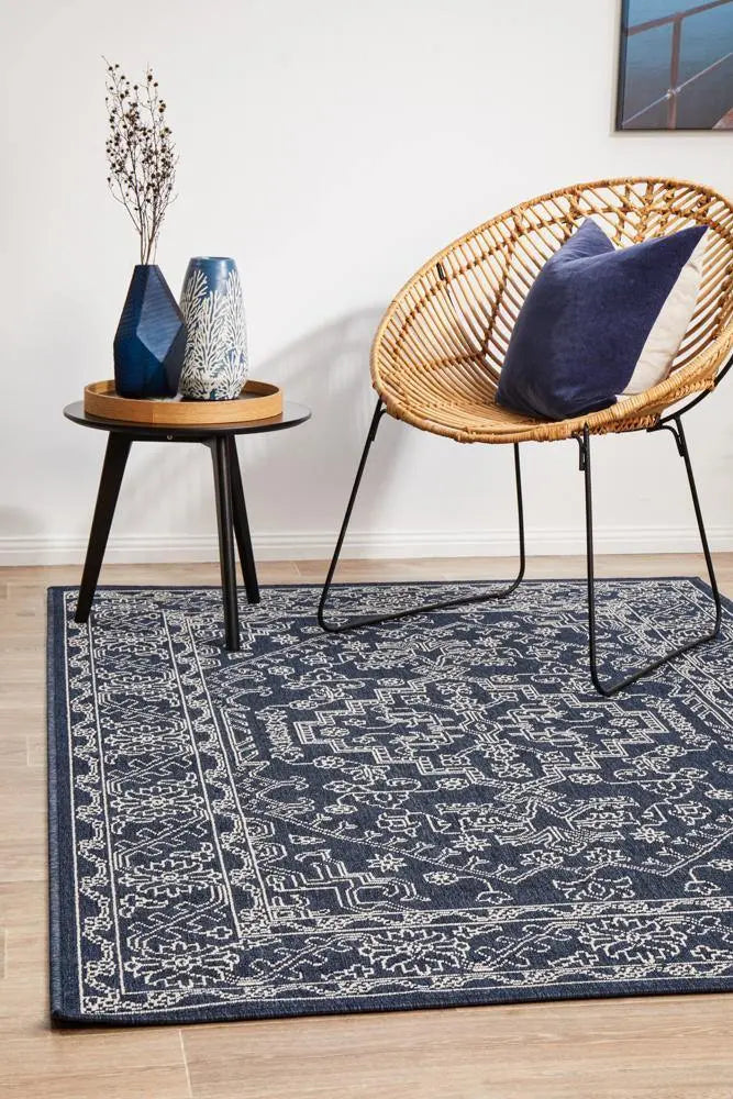 Outdoor Sea Navy Rug RUG CULTURE