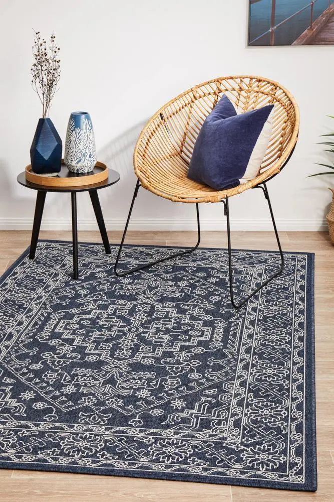 Outdoor Sea Navy Rug RUG CULTURE