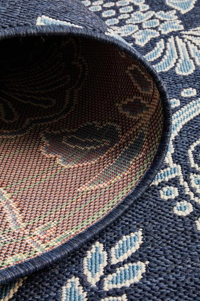 Outdoor Sea picture Navy Rug RUG CULTURE