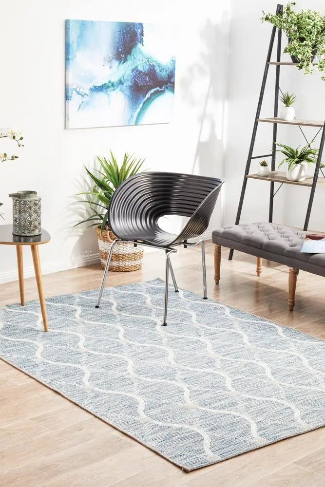 Outdoor Terrace Blue Rug Rug Culture