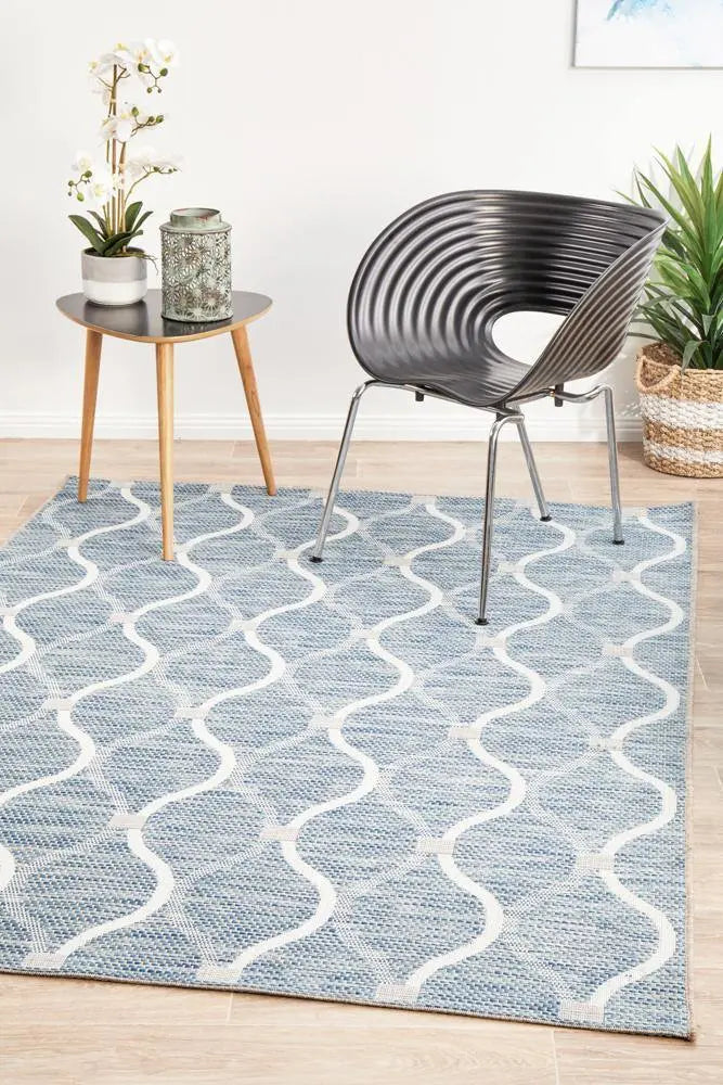 Outdoor Terrace Blue Rug Rug Culture