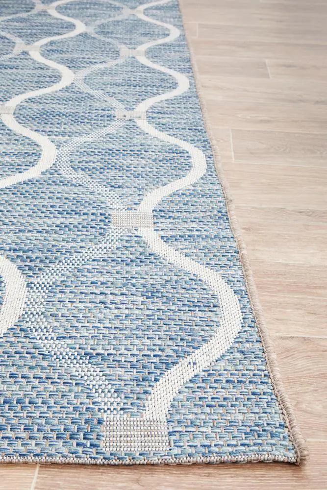 Outdoor Terrace Blue Rug Rug Culture