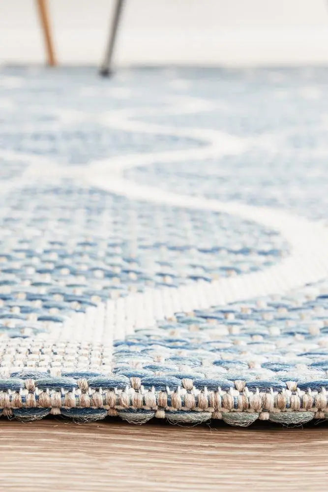 Outdoor Terrace Blue Rug Rug Culture