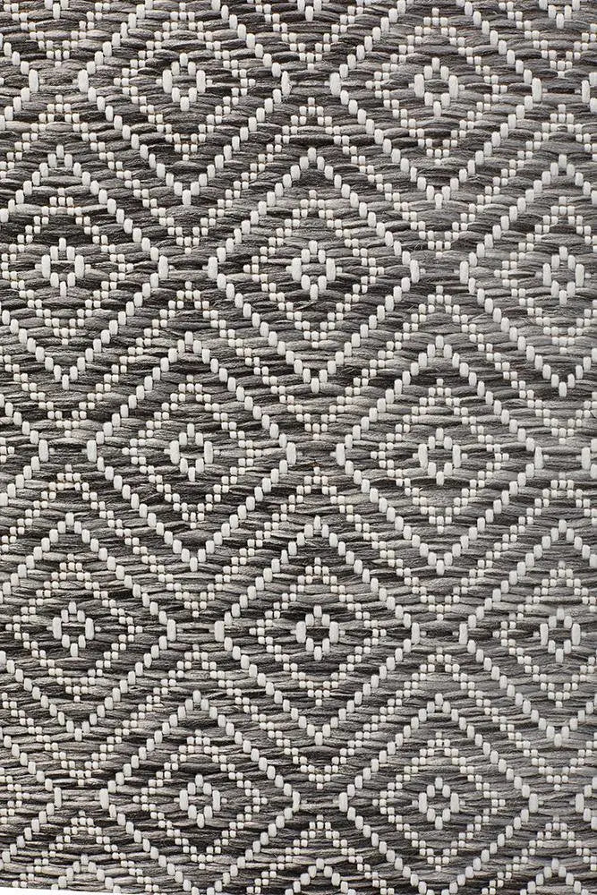 Outdoor Terrace Grey Runner Rug Rug Culture