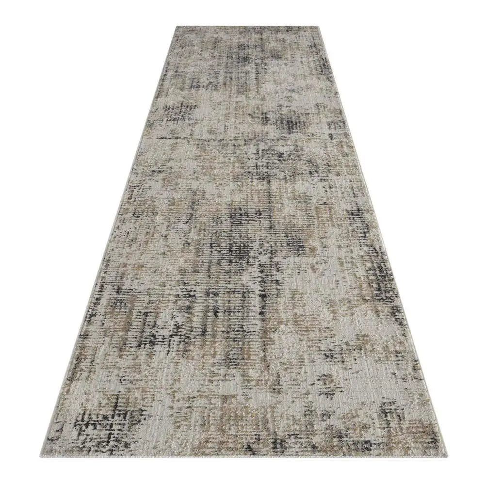 PORTLAND 552 PASTEL GRID GREY RUG Saray Rugs
