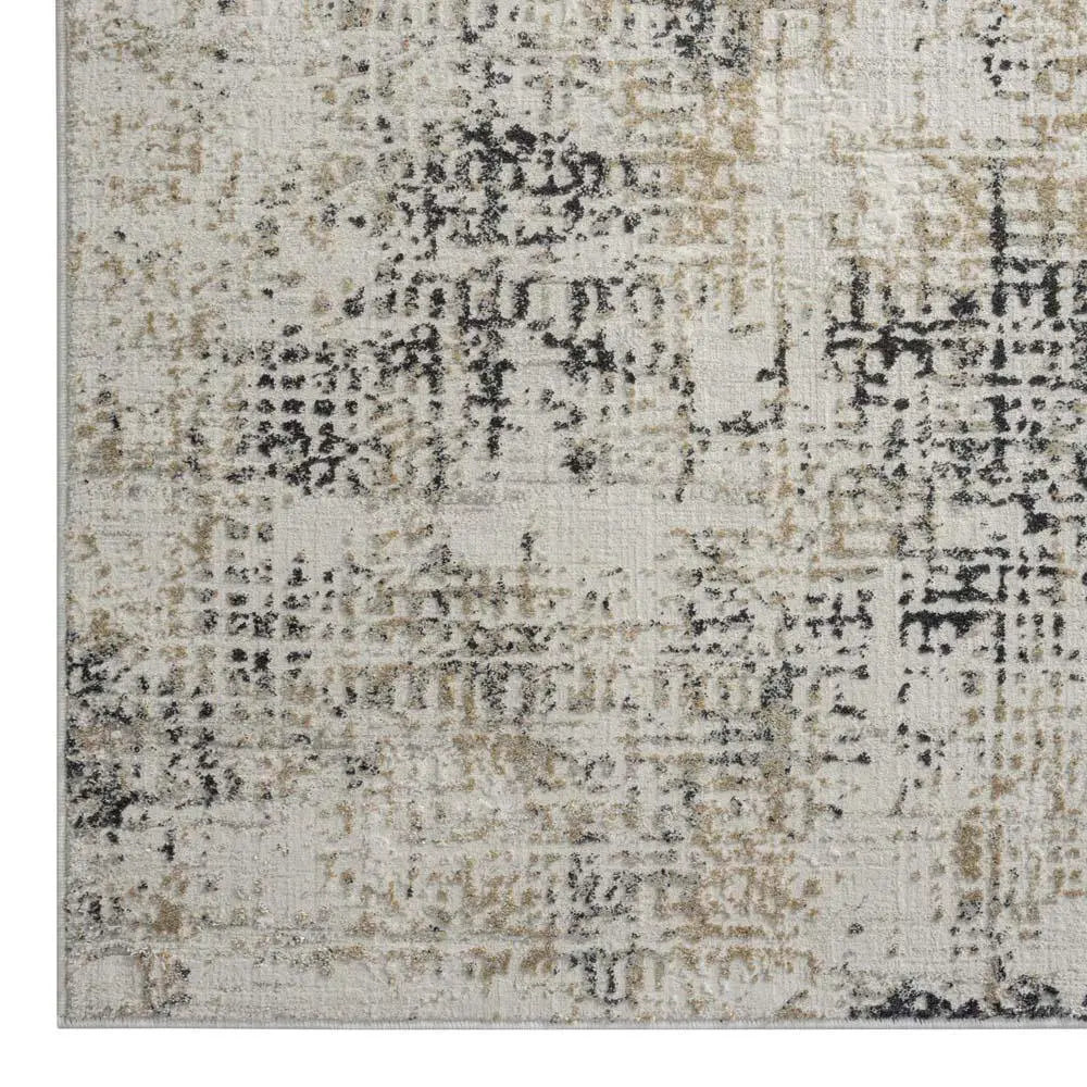 PORTLAND 552 PASTEL GRID GREY RUG Saray Rugs