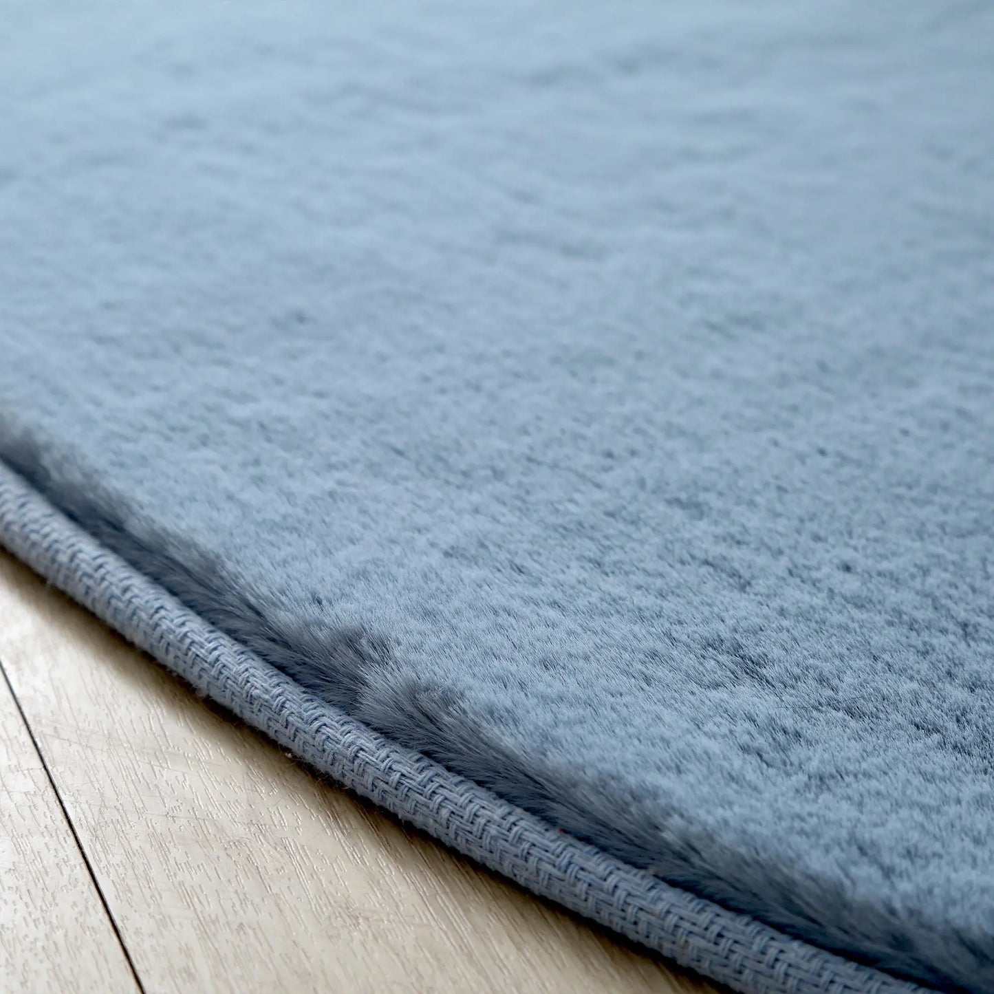 Panda Plush Super Soft Blue Rug The Rug Co