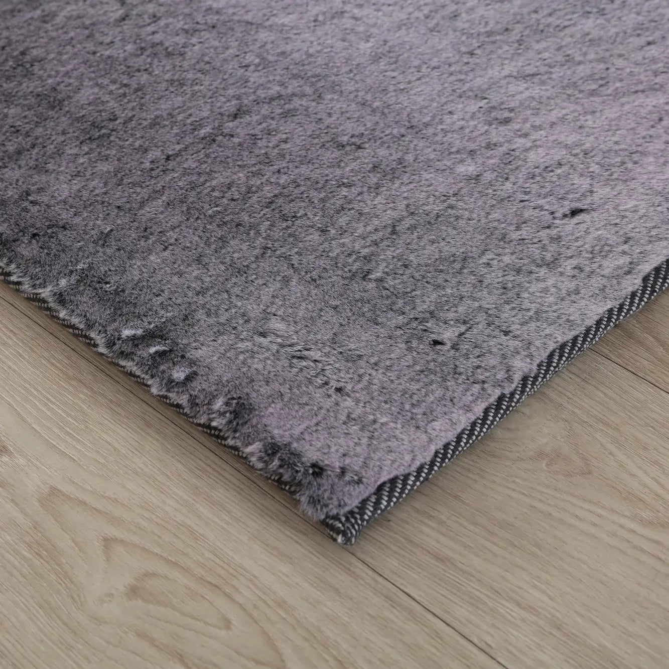 Panda Plush Super Soft Grey Rug The Rug Co
