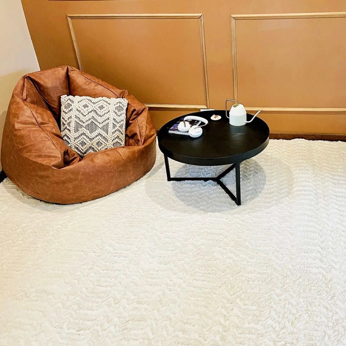 Panda Plush Super Soft Innis Ivory Rug The Rug Co