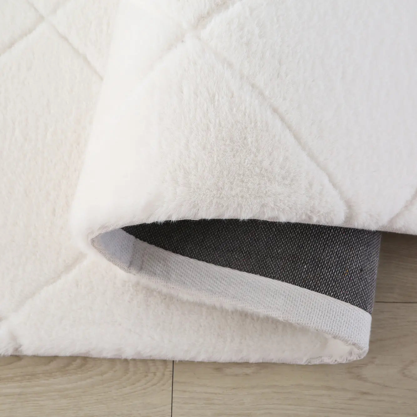 Panda Plush Super Soft White Diamond Rug The Rug Co