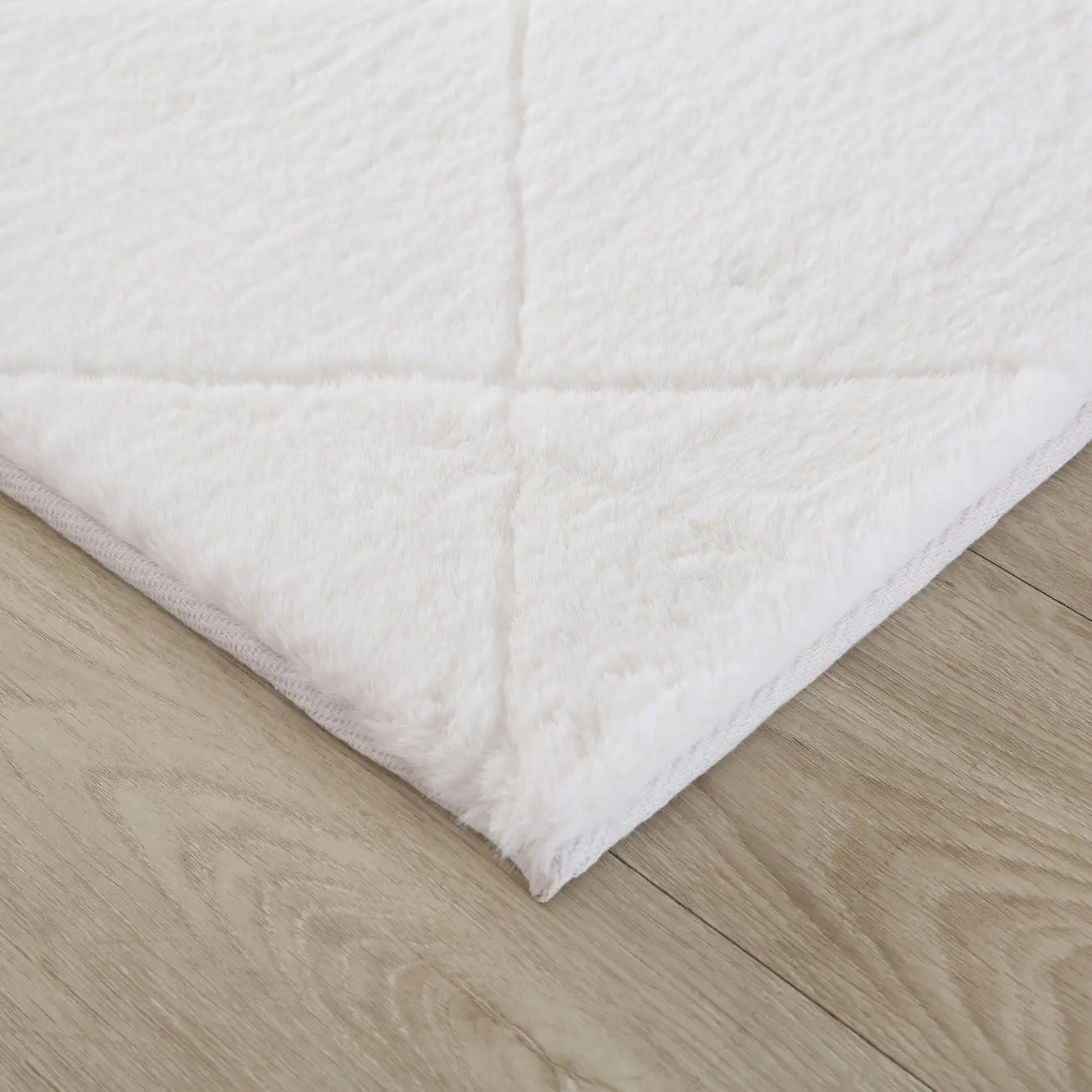 Panda Plush Super Soft White Diamond Rug The Rug Co