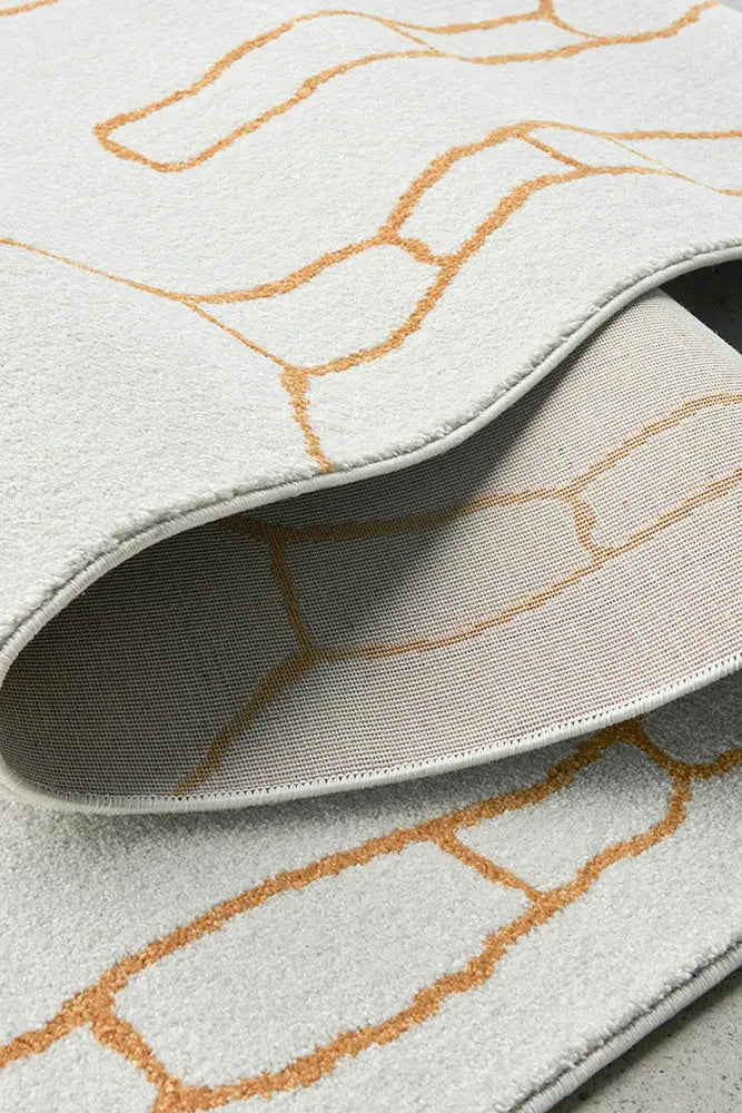 Pera Amy Gold Runner RUG CULTURE