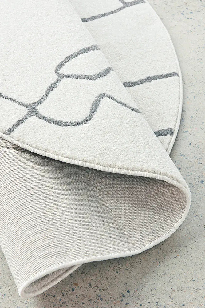 Pera Amy Grey Round RUG CULTURE