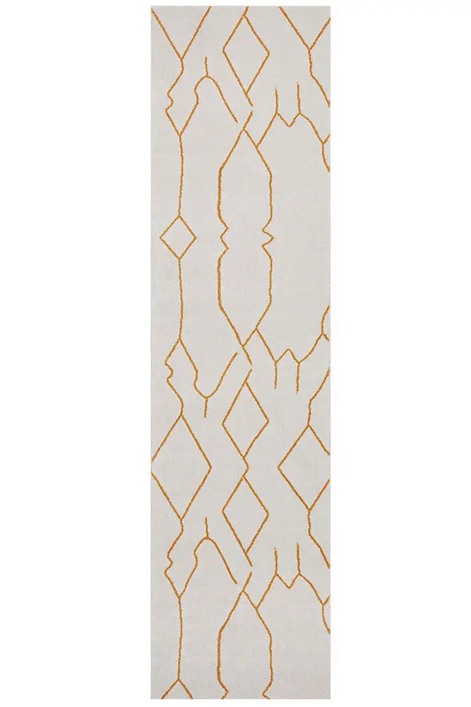 Pera Ivy Gold Runner RUG CULTURE
