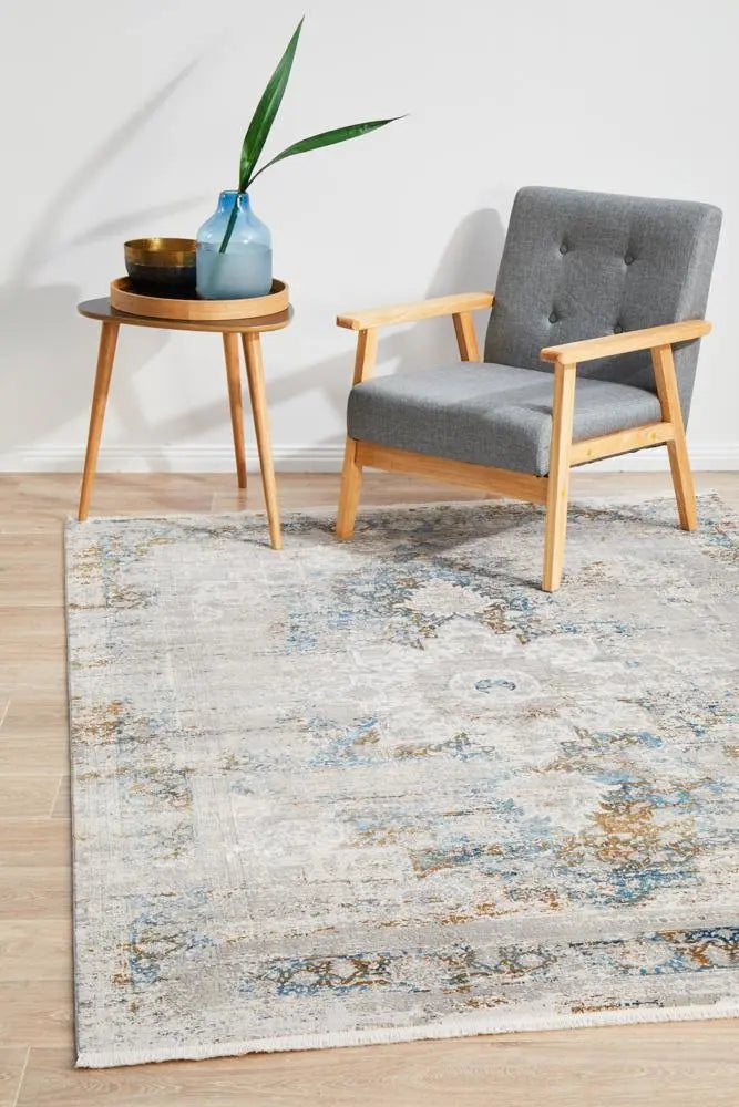 Relax Bamboo & Silk 104 Blue Rug Unitex