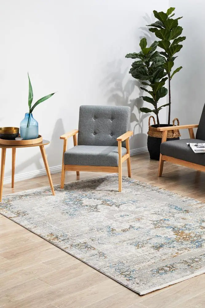 Relax Bamboo & Silk 104 Blue Rug Unitex