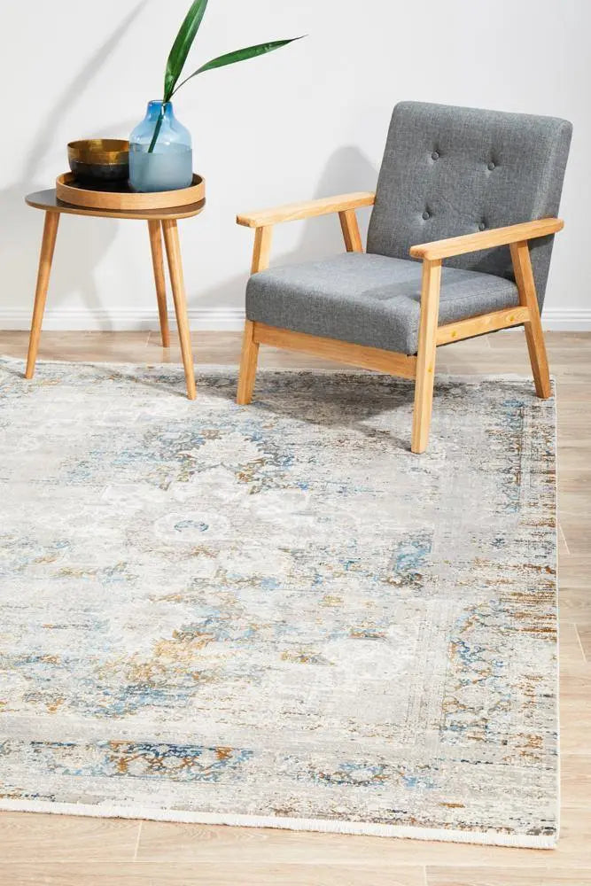 Relax Bamboo & Silk 104 Blue Rug Unitex