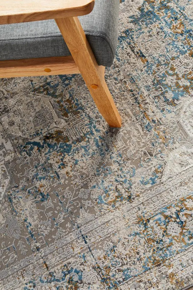 Relax Bamboo & Silk 104 Blue Rug Unitex