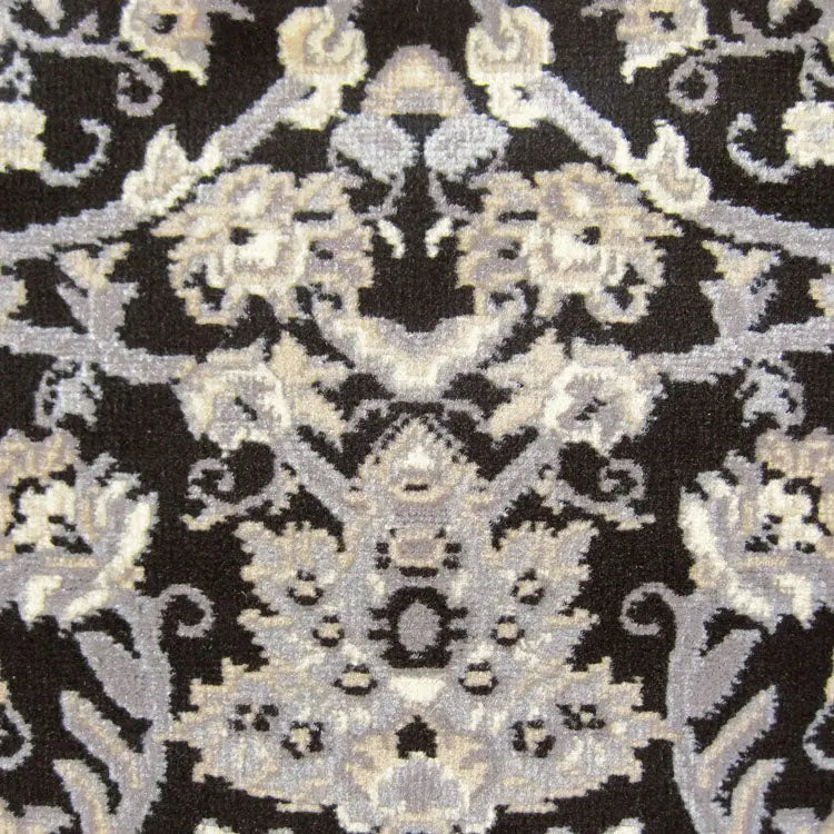 Ruby 6333 Black Hallway Runner Saray Rugs