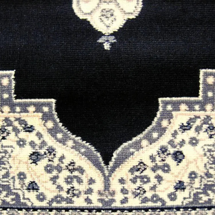 Ruby flam Black Hallway Runner Saray Rugs