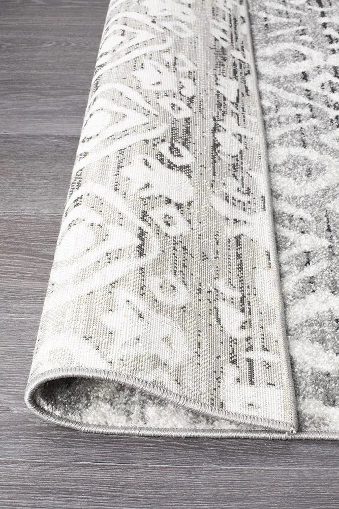 Sahra 451 Dark Grey Hallway Runner Unitex