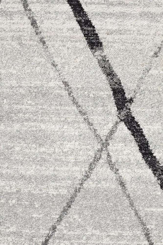 Sahra 452 Grey Hallway Runner Unitex