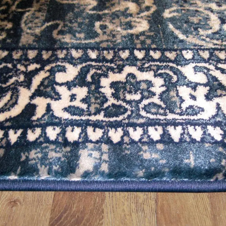 Serena 892 Navy Hallway Runner Saray Rugs