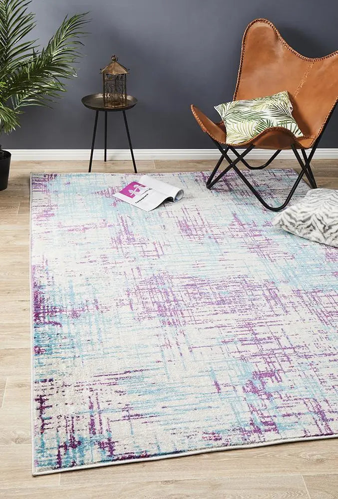 Skyler Abstract Rug Grey Blue Purple Rug Culture