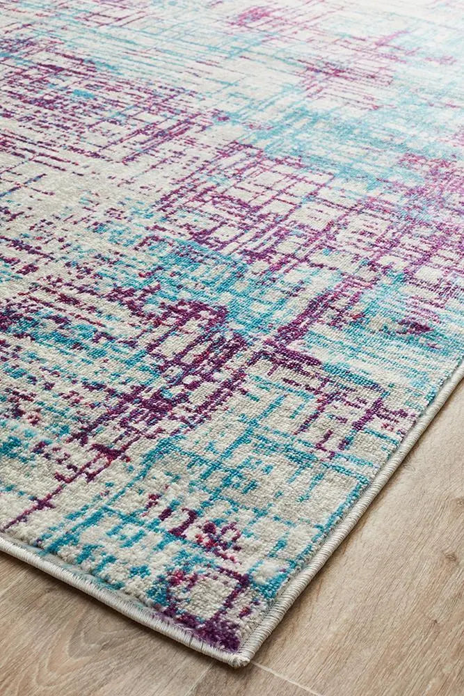 Skyler Abstract Rug Grey Blue Purple Rug Culture