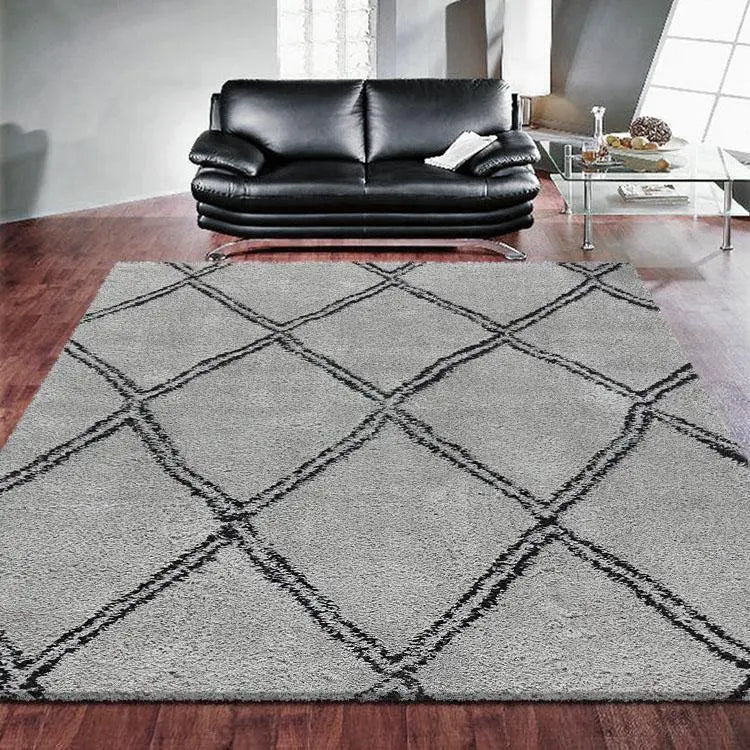 Sorento 329 Grey soft Shaggy Rug Saray Rugs