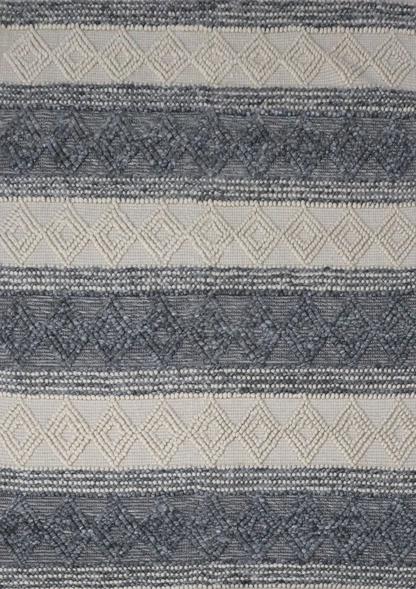Valley Grey Wool Rug The Rug Co