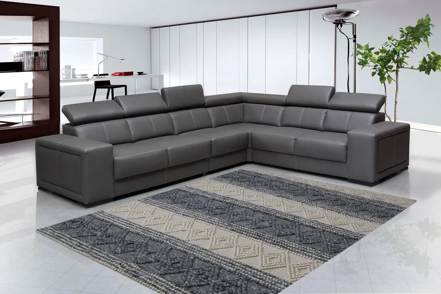 Valley Grey Wool Rug The Rug Co